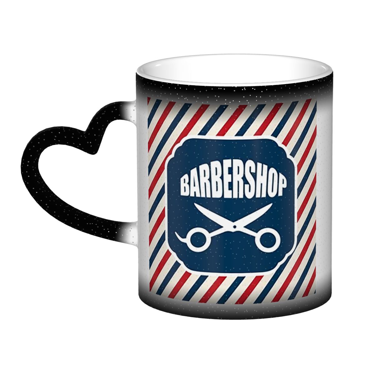 Coffee Tea Icon - Ikon Barbershop Mug Penata Rambut Keramik