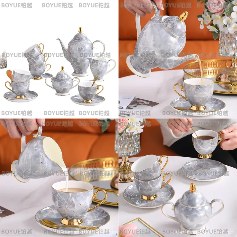 Coffee Tea Box - Set Cangkir Kopi dan Piring Bone