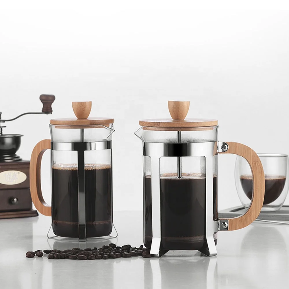 French Press Glass - 350/600ml Panci Tekan Stainless Steel Food