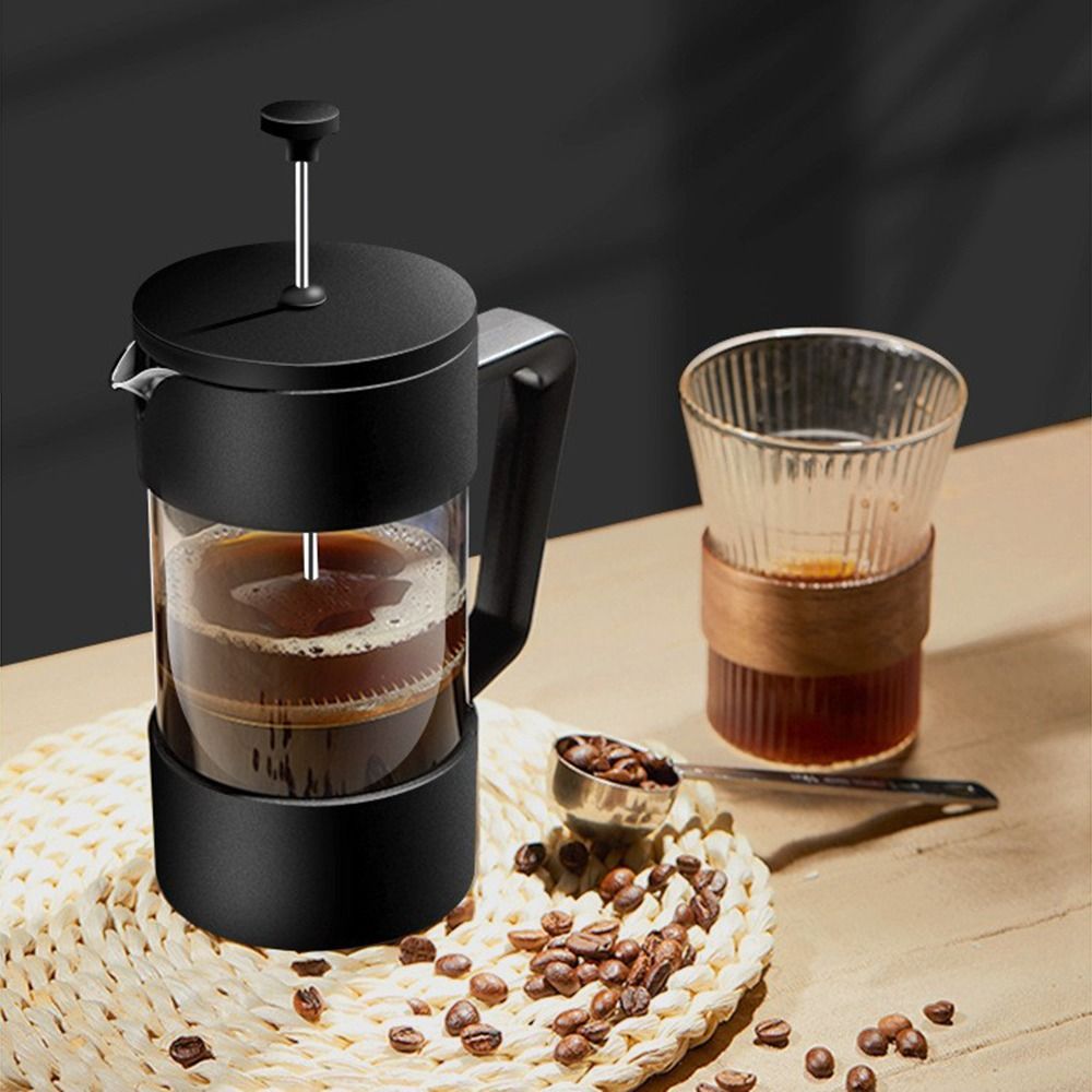 French Press Glass - Pembuat Kopi French Press Kaca Tebal