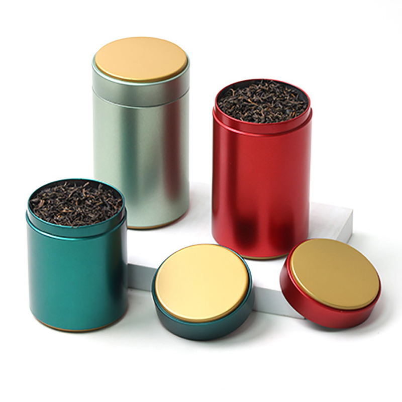 Coffee Tea Sugar - Kotak teh portabel warna Solid kotak