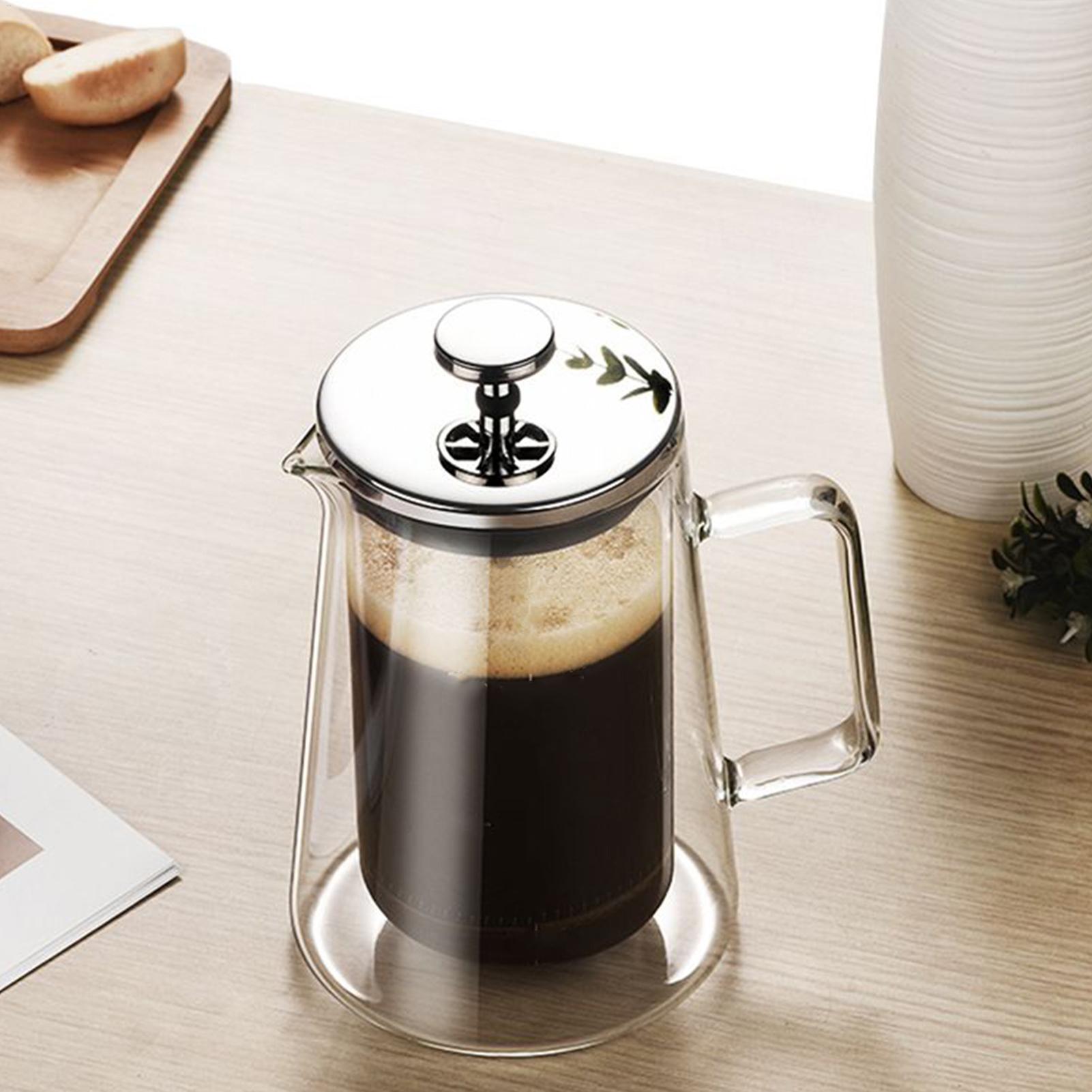 French Press Glass - Teko Kopi Tekan Kaca Stainless Steel