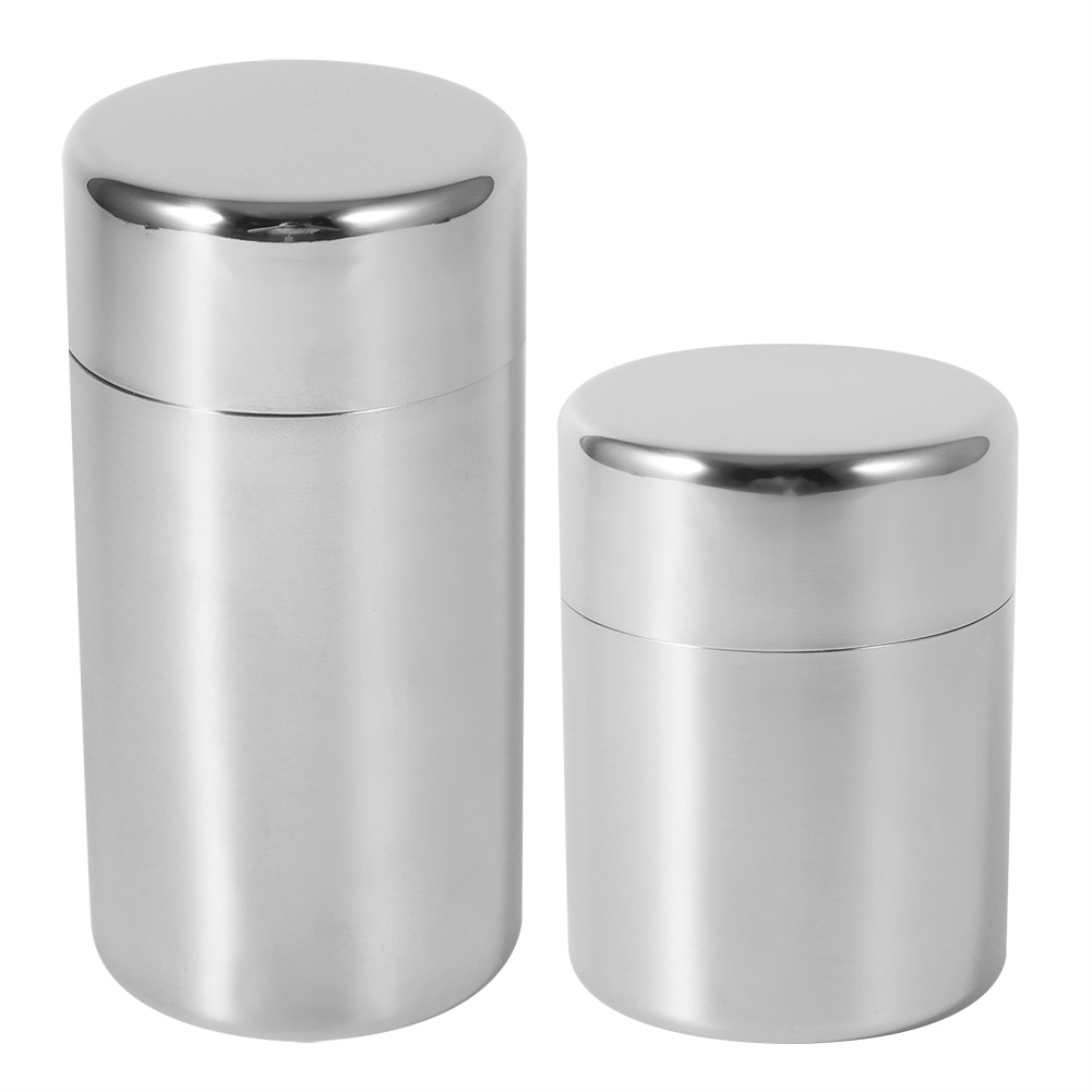Coffee Tea Sugar - Kaleng daun teh Stainless Steel, kaleng