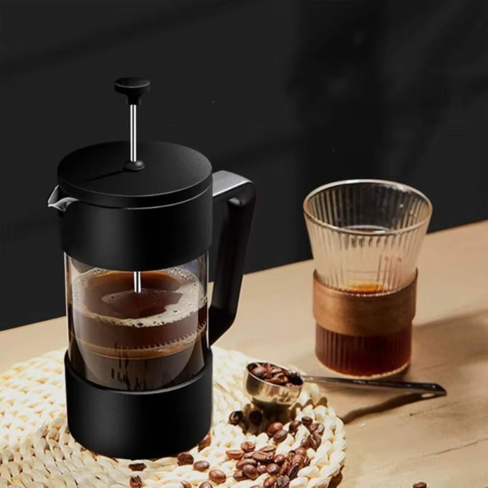 French Press Glass - Pembuat Kopi French Press Kaca Tebal
