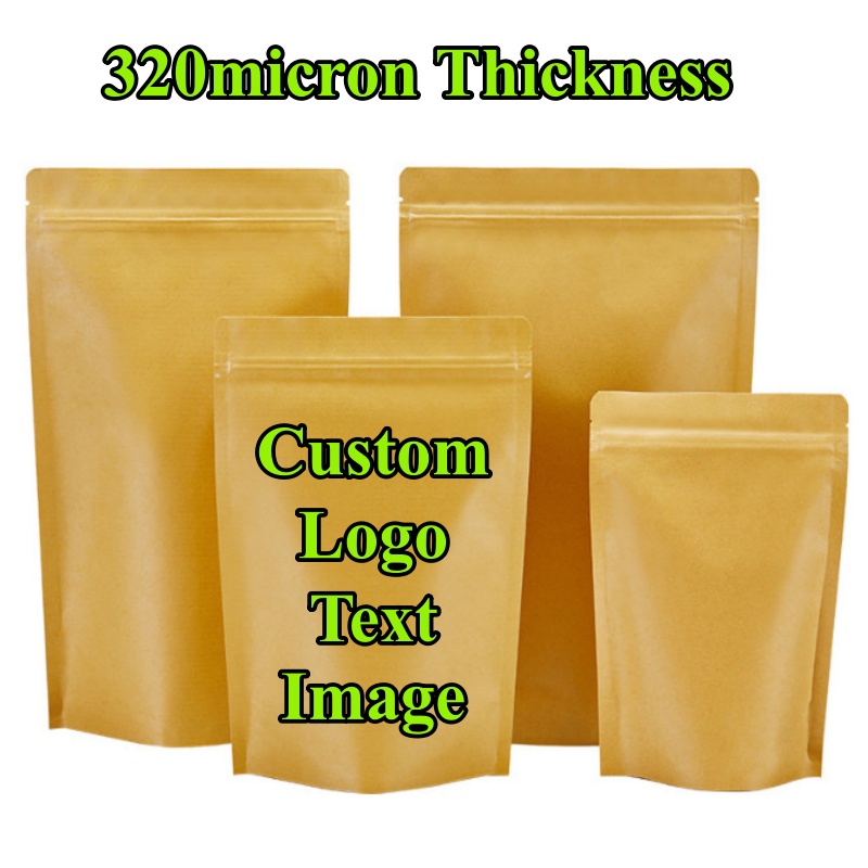 Coffee Tea And Cocoa - 100 PCS Kantong Penyimpanan Ziplock Kertas