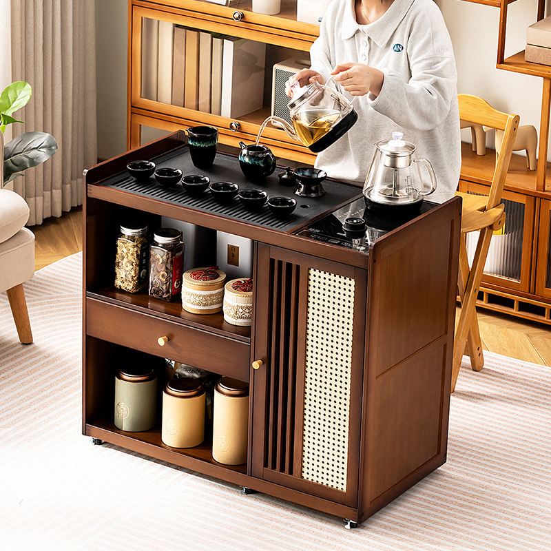 Coffee Tea Brew - MobileSmall t Kettle integrated cabinet Meja