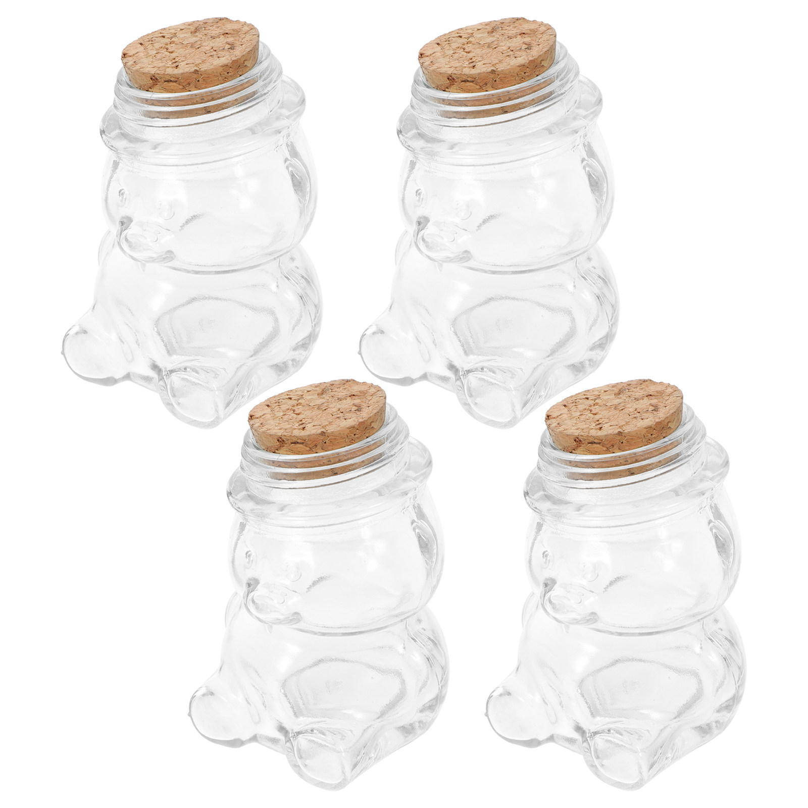Coffee Tea Sugar - 4 Buah Set Toples Permen Kaca