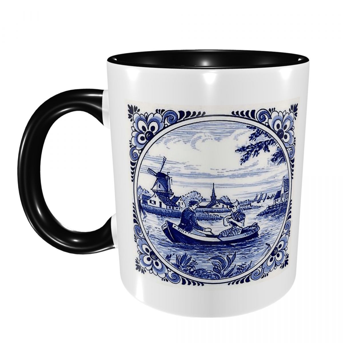 Coffee Tea Friends - Mug Gereja Kincir Angin Delft Biru