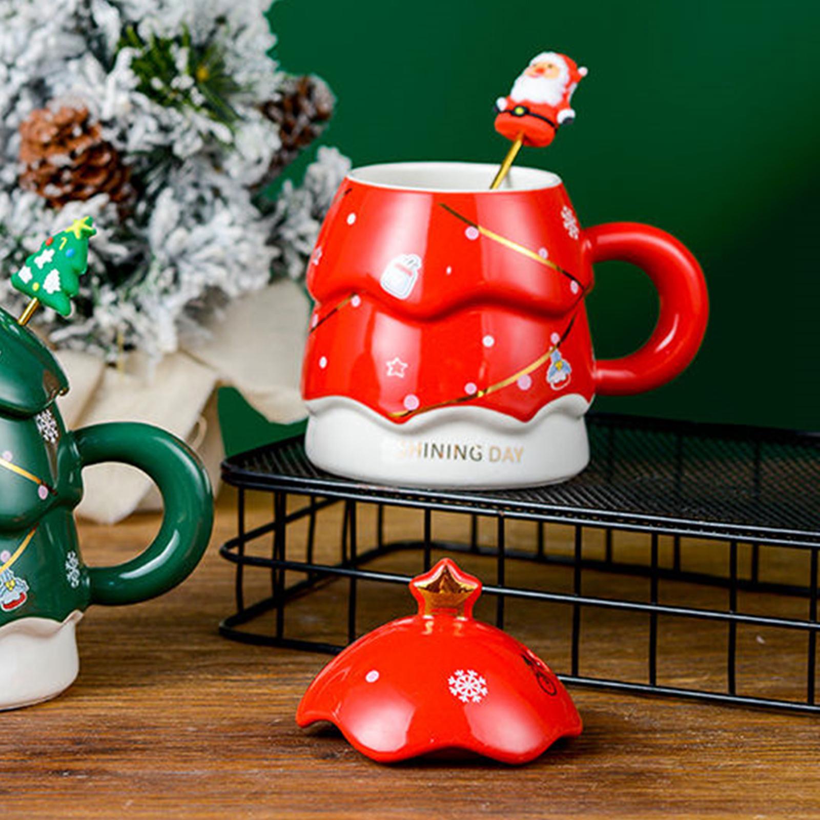 Morning Tea Coffee - Mug Kopi Keramik Pohon Natal Cangkir
