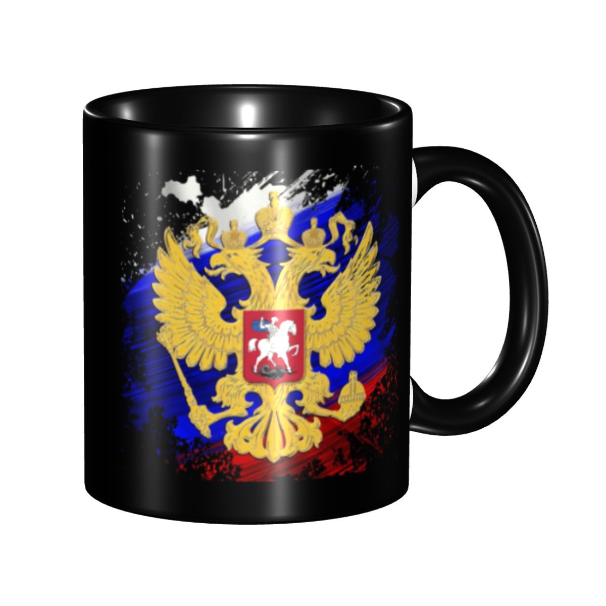 Water Tea And Coffee - Mug Kopi Lambang Elang Rusia DIY