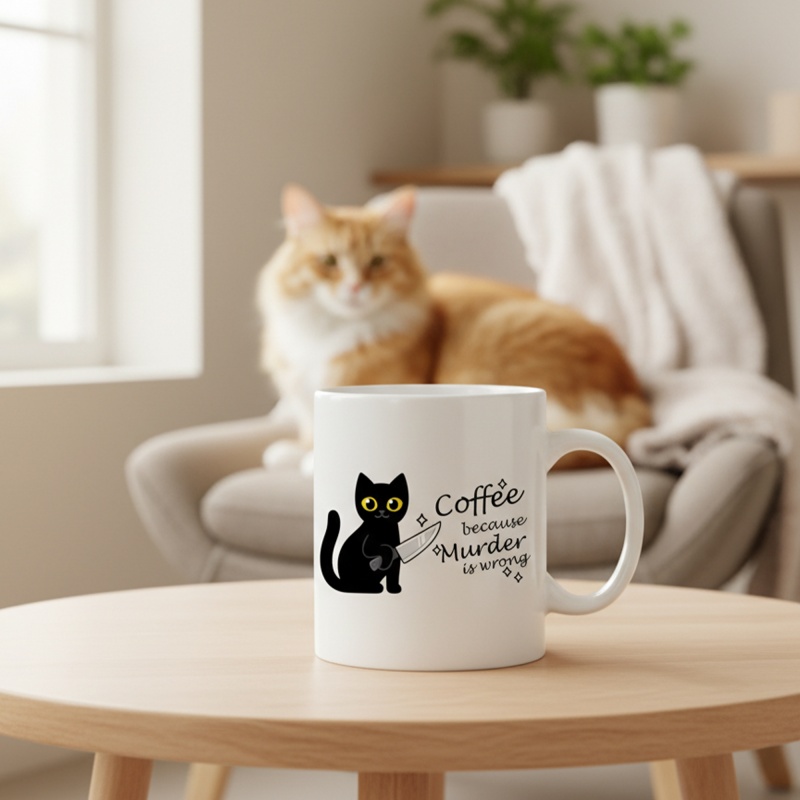 Mug Kopi Kucing Lucu dengan sl - Coffee Tea Wrong ulasan dan harga