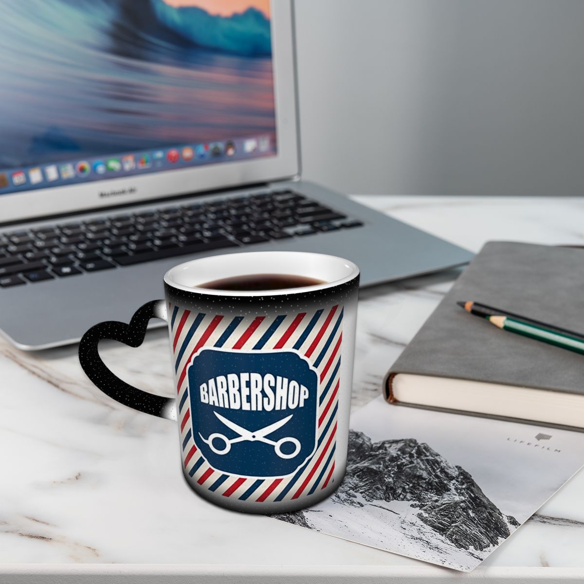 Ikon Barbershop Mug Penata Ram - Coffee Tea Icon ulasan dan harga