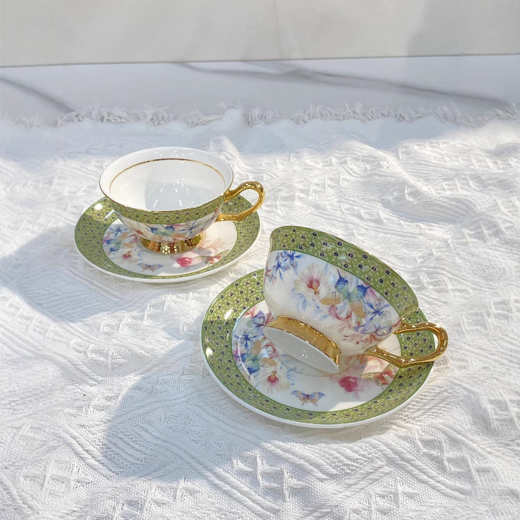 Cangkir & Piring Porselen Klas - Water Tea And Coffee ulasan dan harga