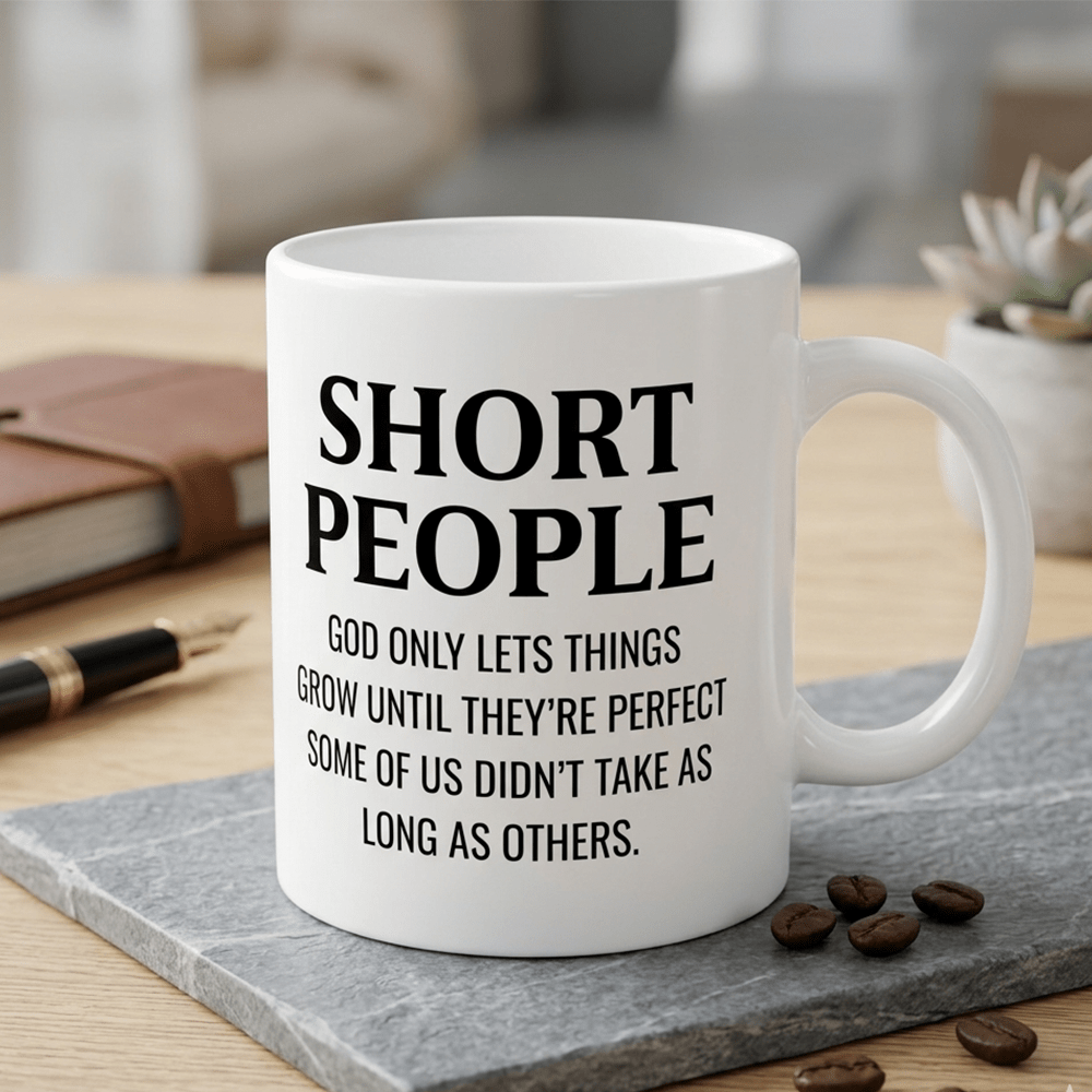 Mug Keramik Orang Pendek Lucu  - Coffee Tea Friends ulasan dan harga