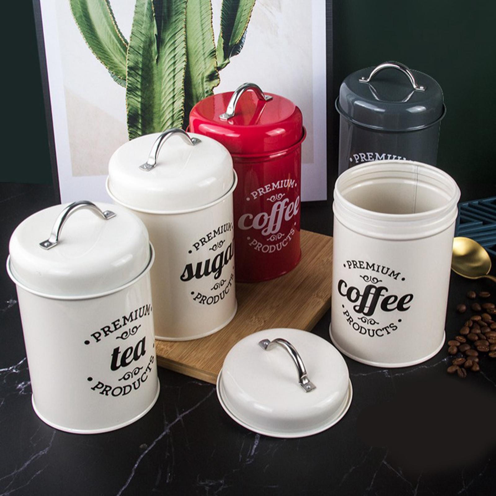 Set Wadah Logam Kedap Udara un - Coffee Tea And Sugar Canister Set ulasan dan harga