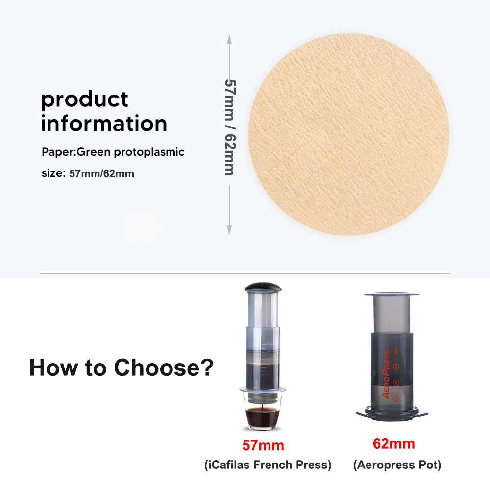 57mm/63mm kertas penyaring kop - Aeropress Coffee Maker ulasan dan harga