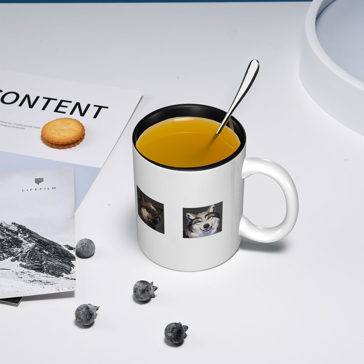 WolfQuest Morning Face Mug Can - Morning Tea Coffee ulasan dan harga