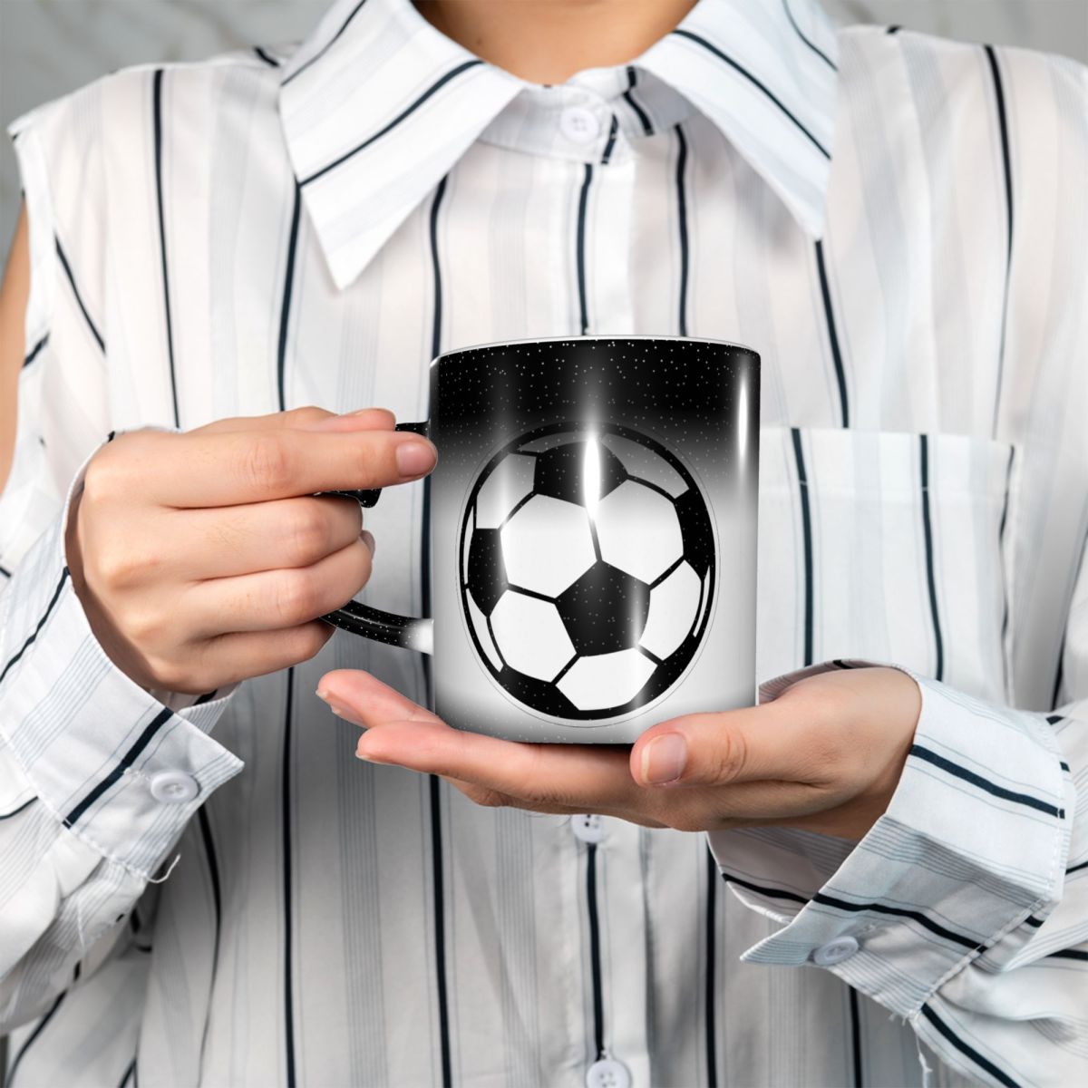 Mug Ikon Bola Sepak Bola Lucu  - Coffee Tea Icon ulasan dan harga