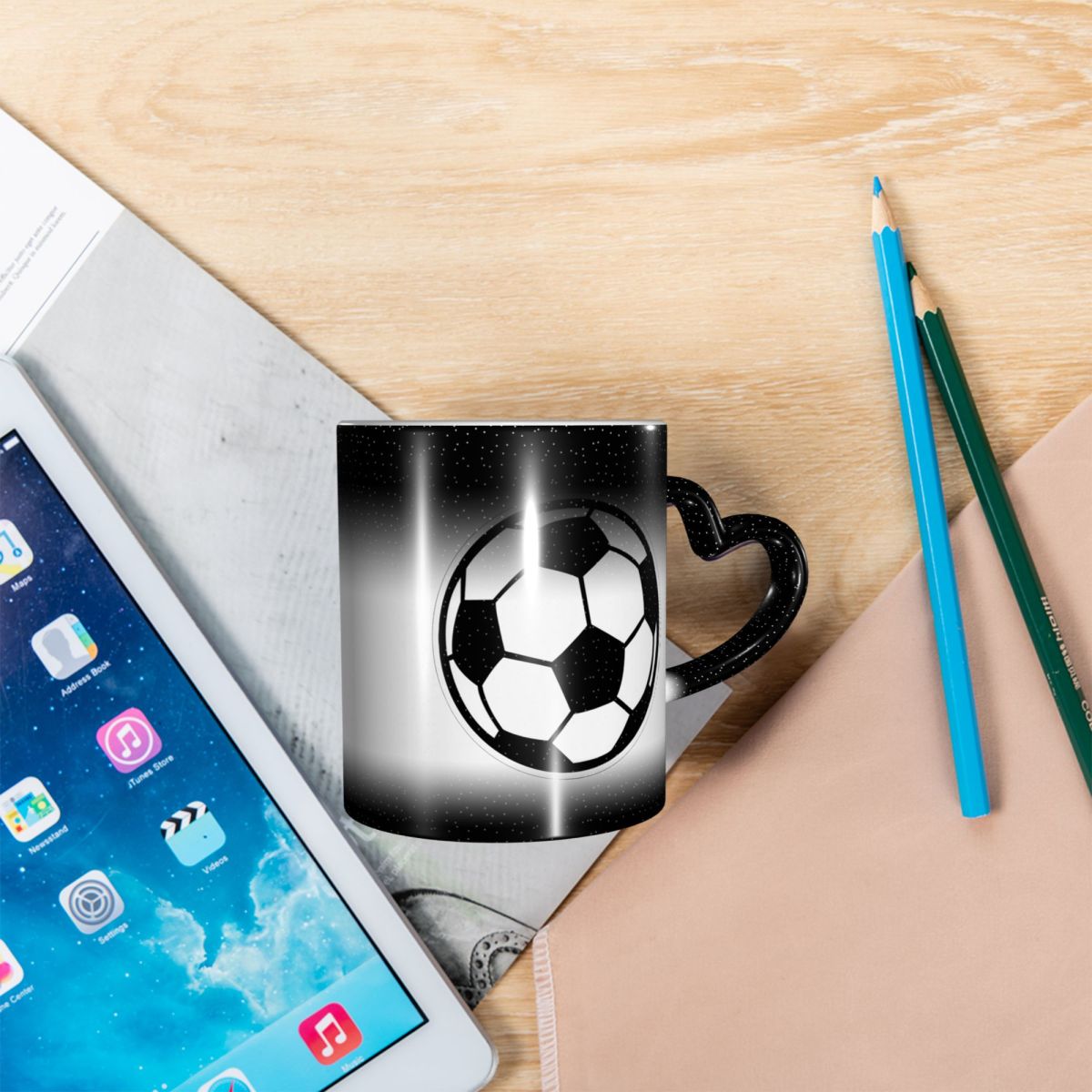 Mug Ikon Bola Sepak Bola Lucu  - Coffee Tea Icon ulasan dan harga