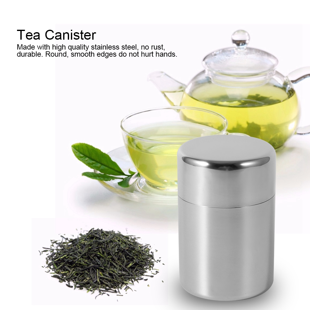 Kaleng daun teh Stainless Stee - Coffee Tea Sugar ulasan dan harga