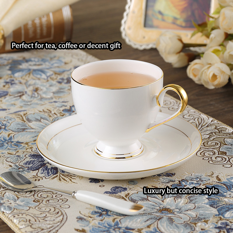 Grace Bone Kopi Set Putih Emas - Coffee Tea Sugar ulasan dan harga