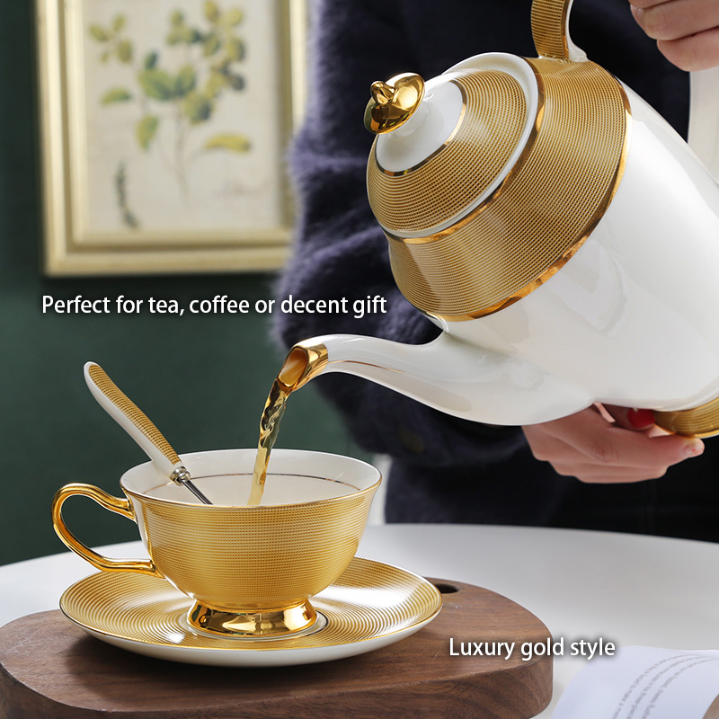 Mewah Emas Bone Kopi Set Porse - Coffee Tea Sugar ulasan dan harga