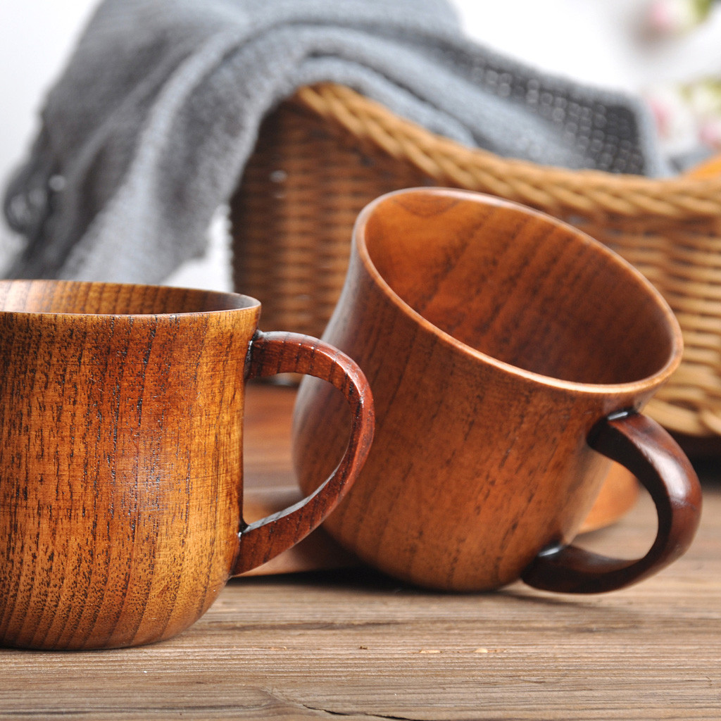 Cangkir Kopi Kayu Buatan Tanga - Morning Tea Coffee ulasan dan harga