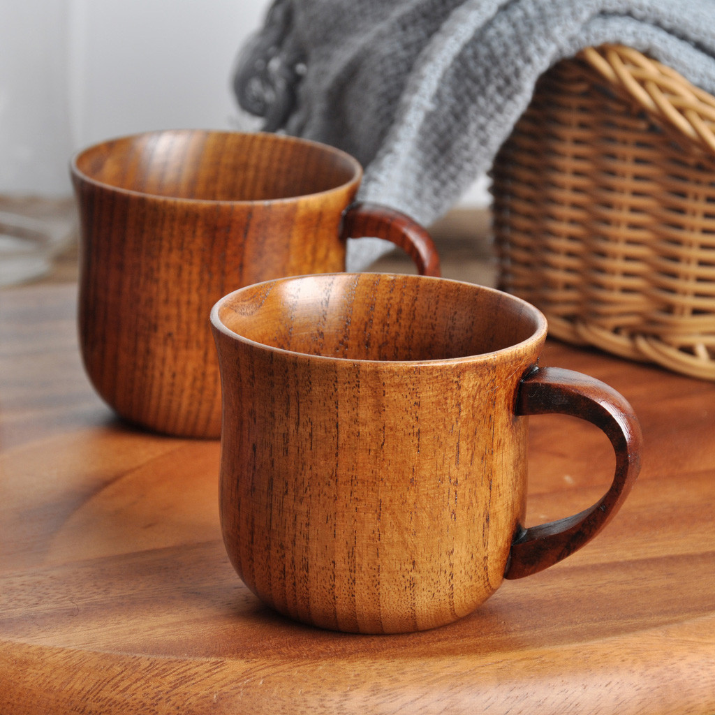 Cangkir Kopi Kayu Buatan Tanga - Morning Tea Coffee ulasan dan harga