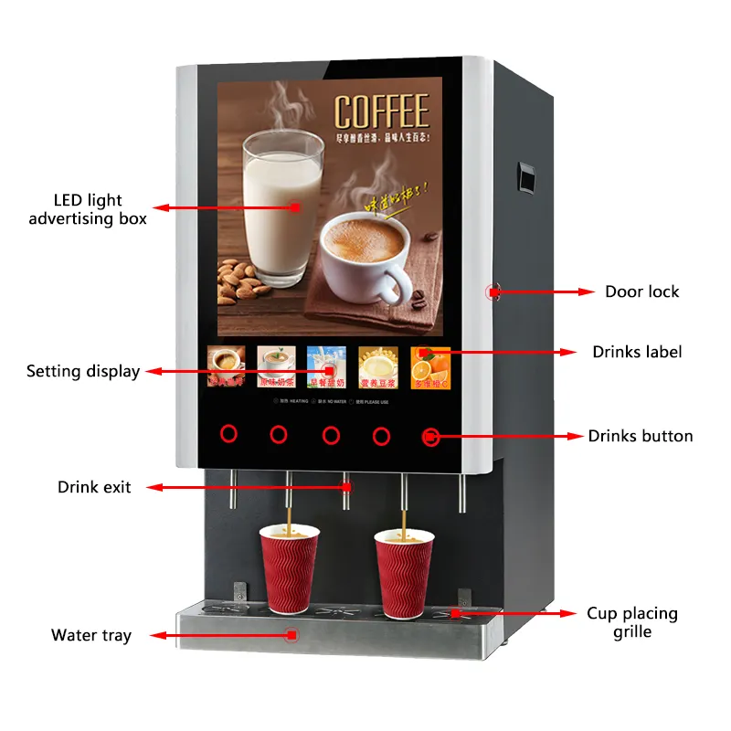 Mesin Penjual Kopi Otomatis Su - Coffee Tea Vending Machine ulasan dan harga