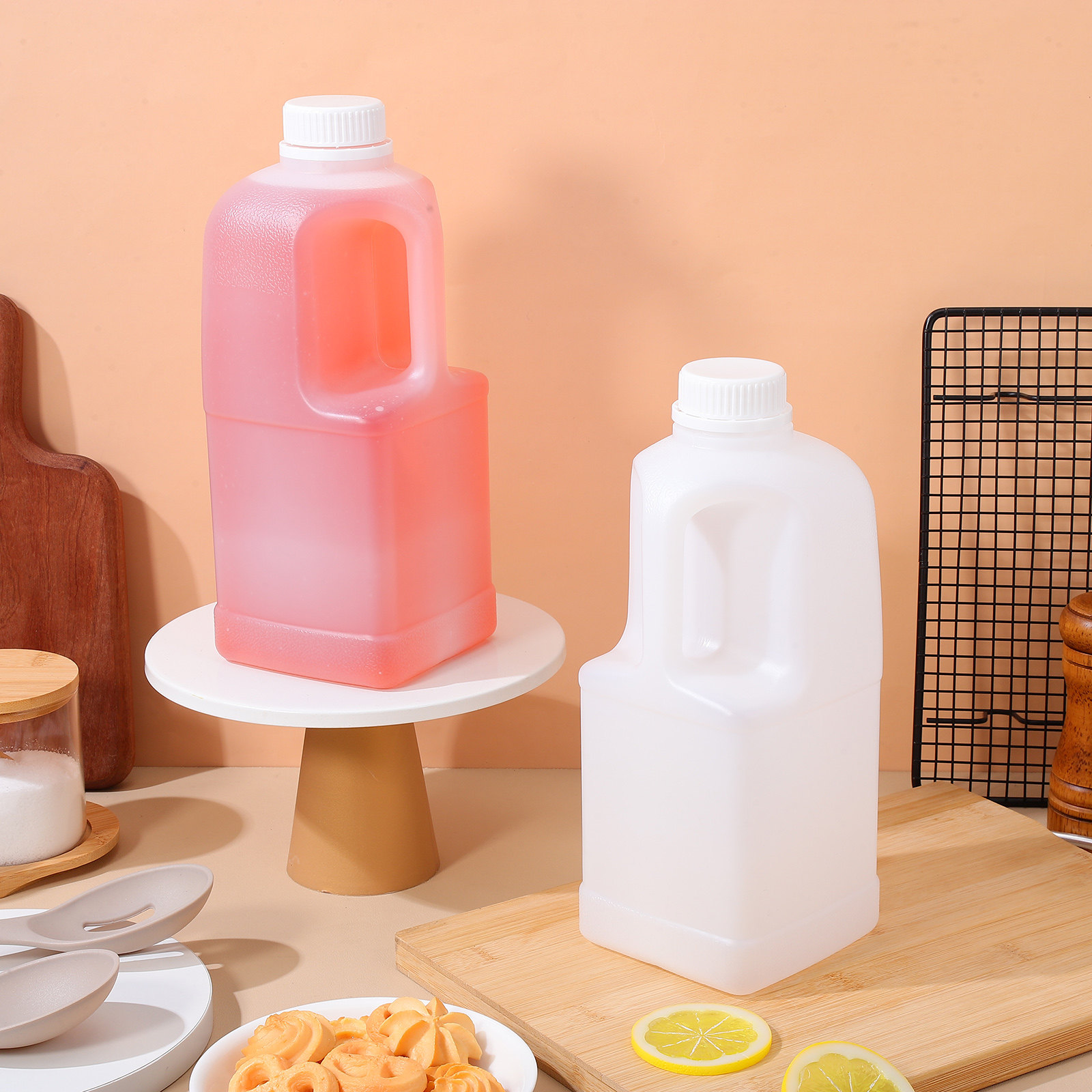 3 Buah Jug Penyimpanan Air Kap - Coffee Tea Milk ulasan dan harga