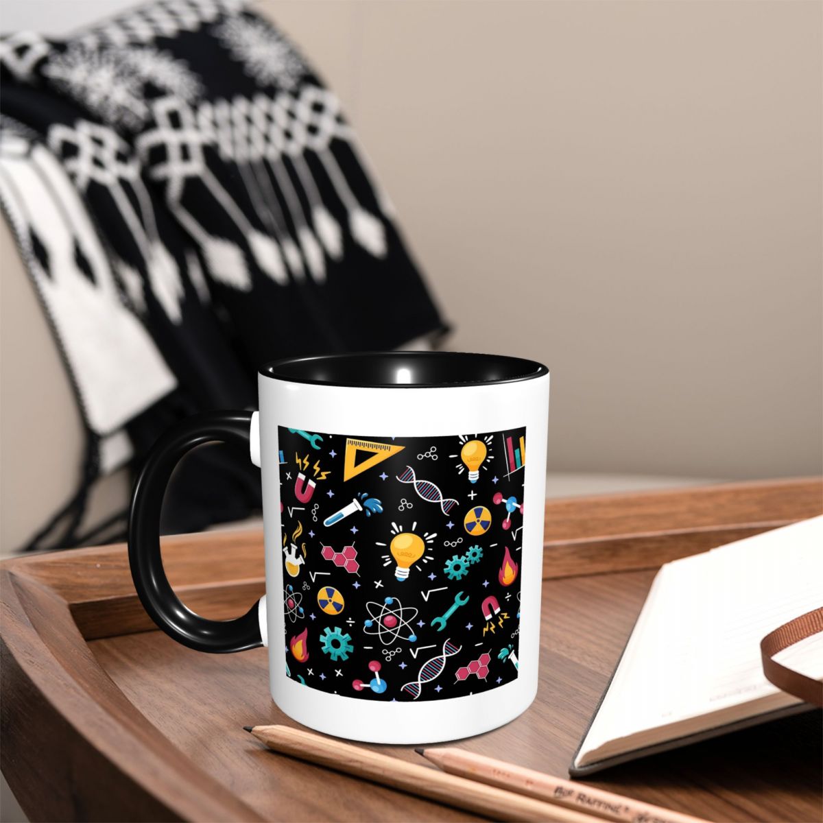 Mug Keramik Lucu Motif Ikon ST - Coffee Tea Icon ulasan dan harga