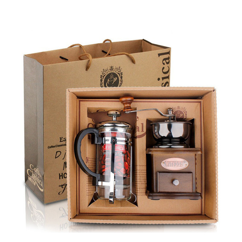 Set Penggiling Kopi Teko Kopi  - French Press Glass ulasan dan harga