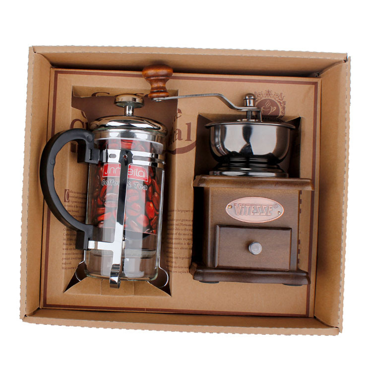 Set Penggiling Kopi Teko Kopi  - French Press Glass ulasan dan harga