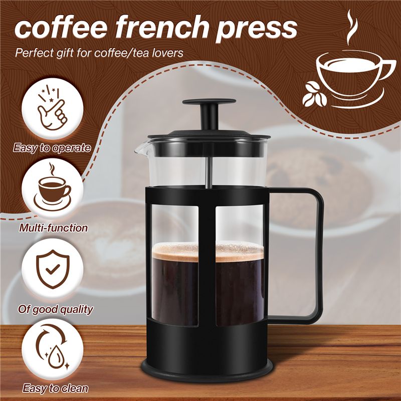 [BARU!A65Z】 Pembuat Kopi & Teh - French Press Glass ulasan dan harga