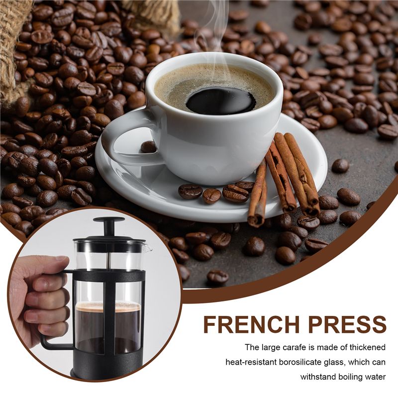 [BARU!A65Z】 Pembuat Kopi & Teh - French Press Glass ulasan dan harga