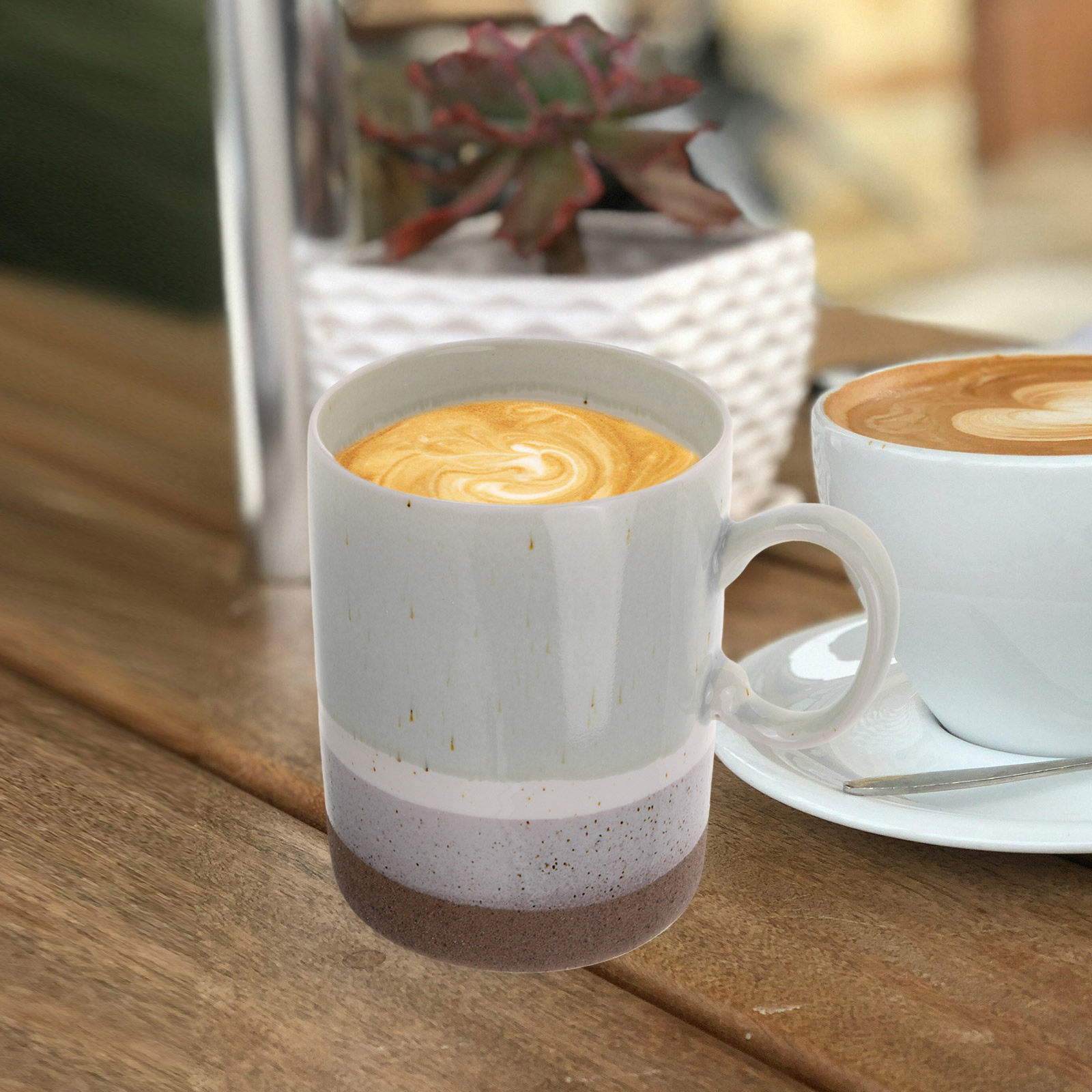 Mug Kopi Keramik dengan Gagang - Coffee Tea And Cocoa ulasan dan harga