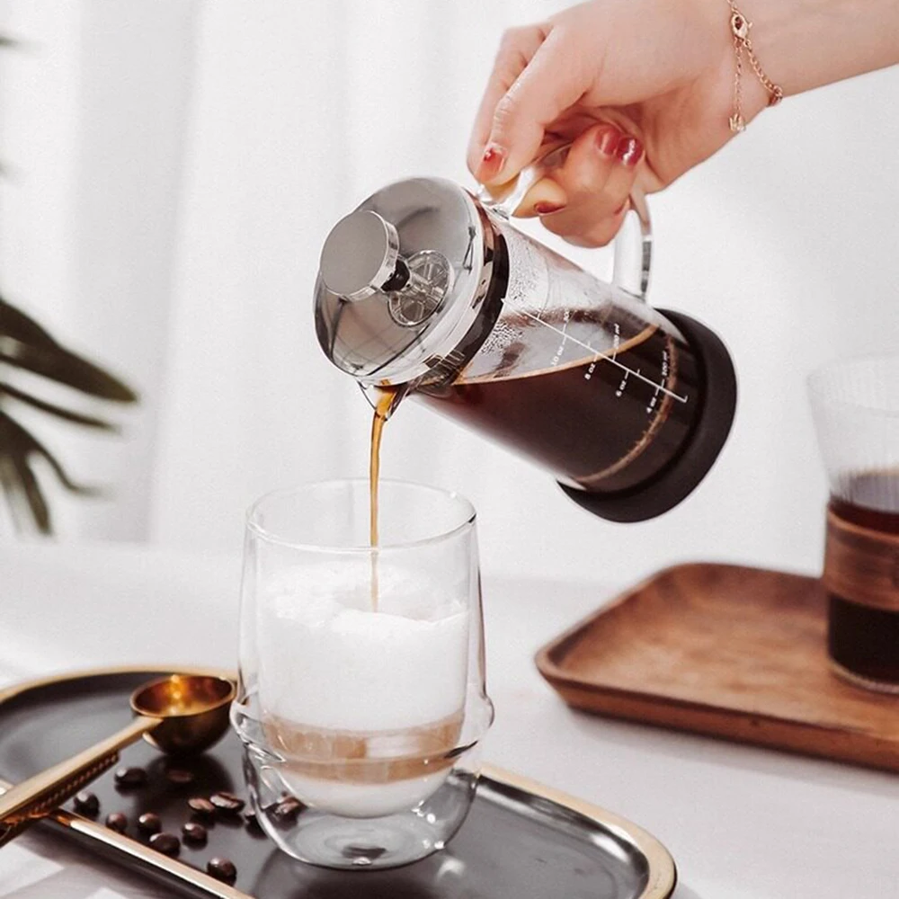 550ml Pot Kopi French Press Ru - French Press Glass ulasan dan harga