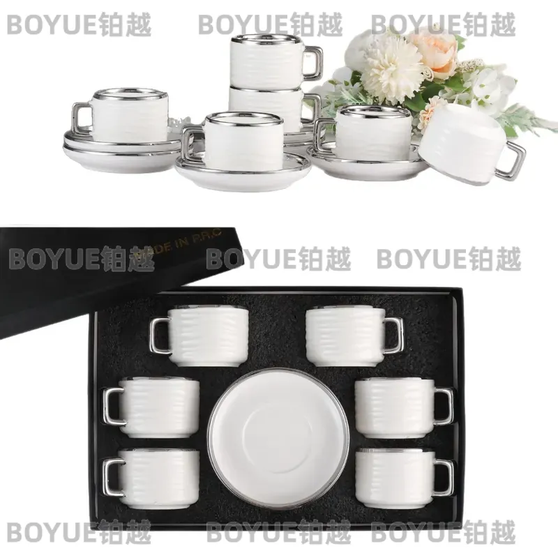 Set Cangkir dan Piring Kopi Ke - Water Tea And Coffee ulasan dan harga
