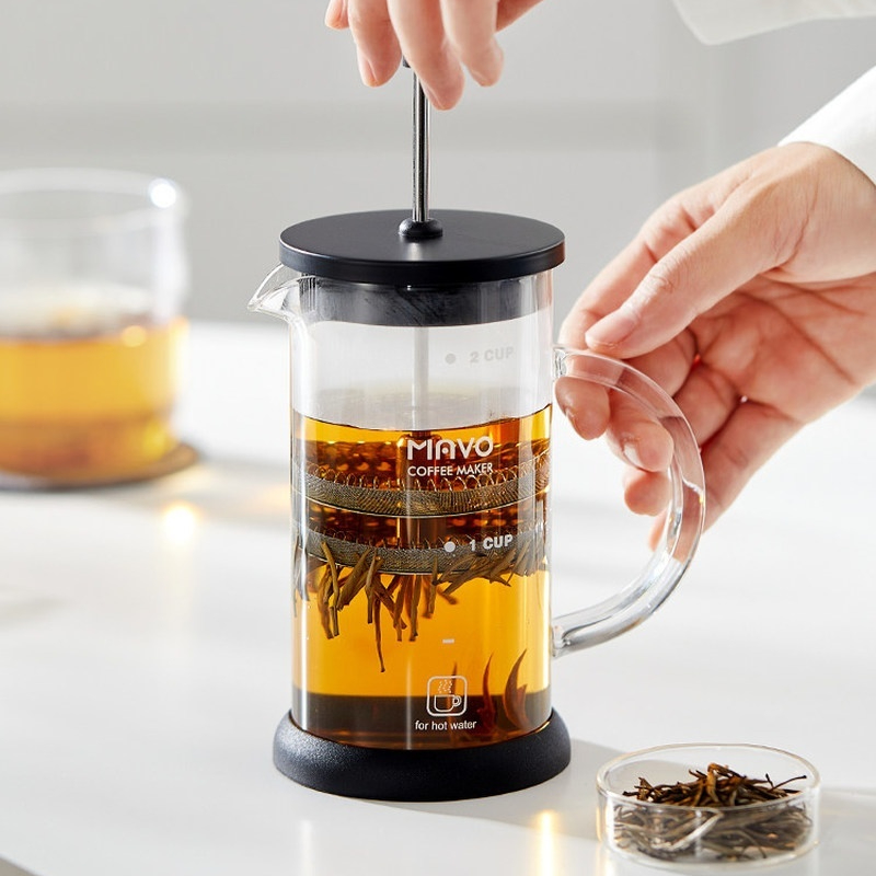 MAVO French Press Coffee Maker - Coffee Tea Brew ulasan dan harga