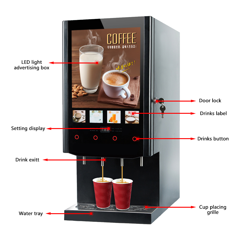 Mesin Kopi Instan Hemat 4 Rasa - Coffee Tea Vending Machine ulasan dan harga