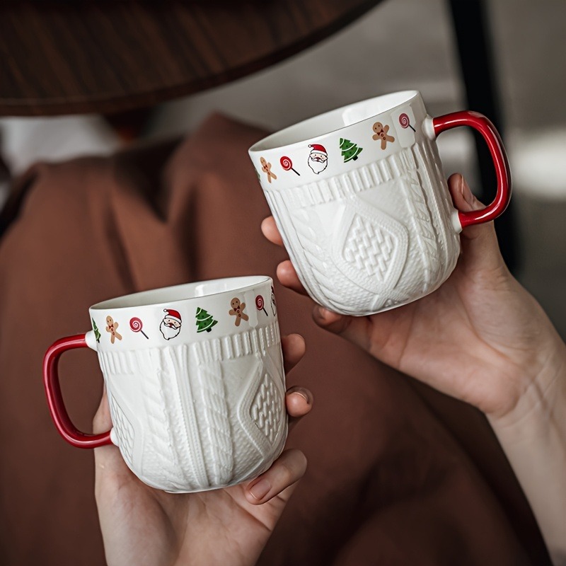 Mug Keramik Sweater Natal 380m - Coffee Tea Icon ulasan dan harga