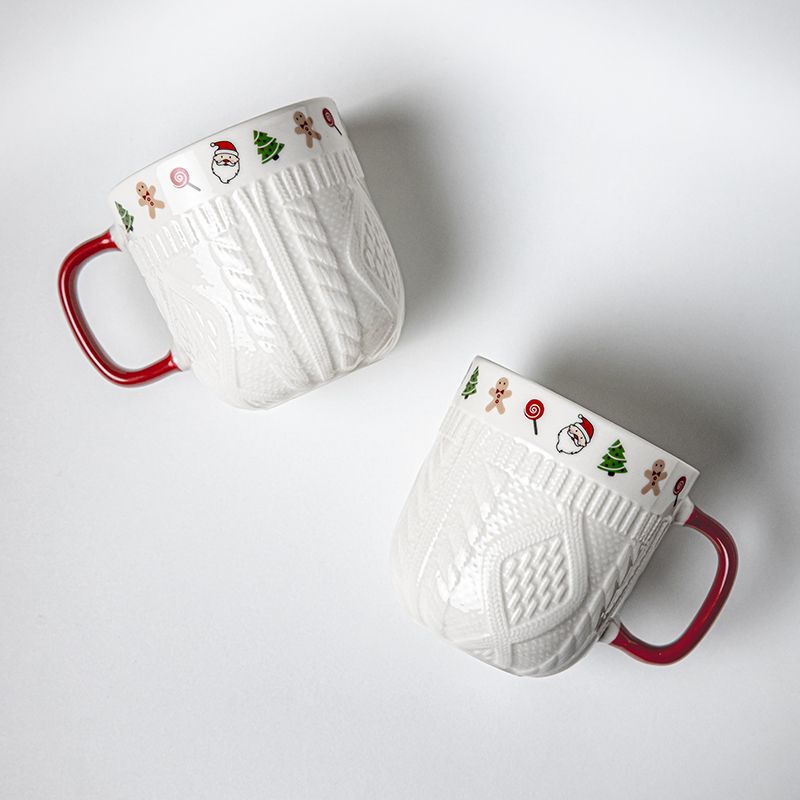 Mug Keramik Sweater Natal 380m - Coffee Tea Icon ulasan dan harga