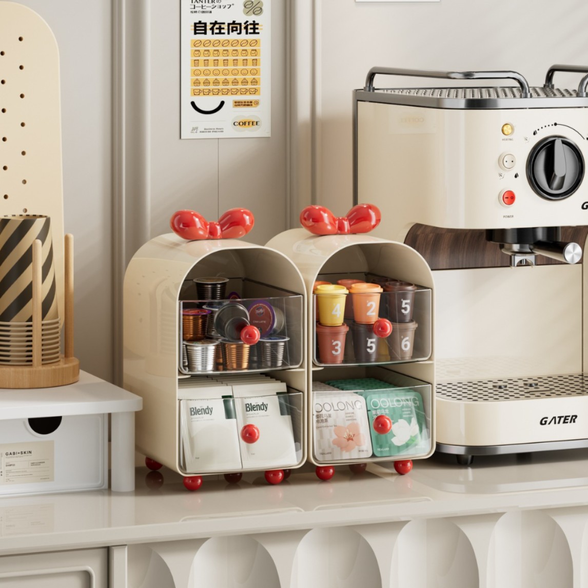 Organizer Kapsul Kopi Creamy,  - Coffee Tea Box ulasan dan harga