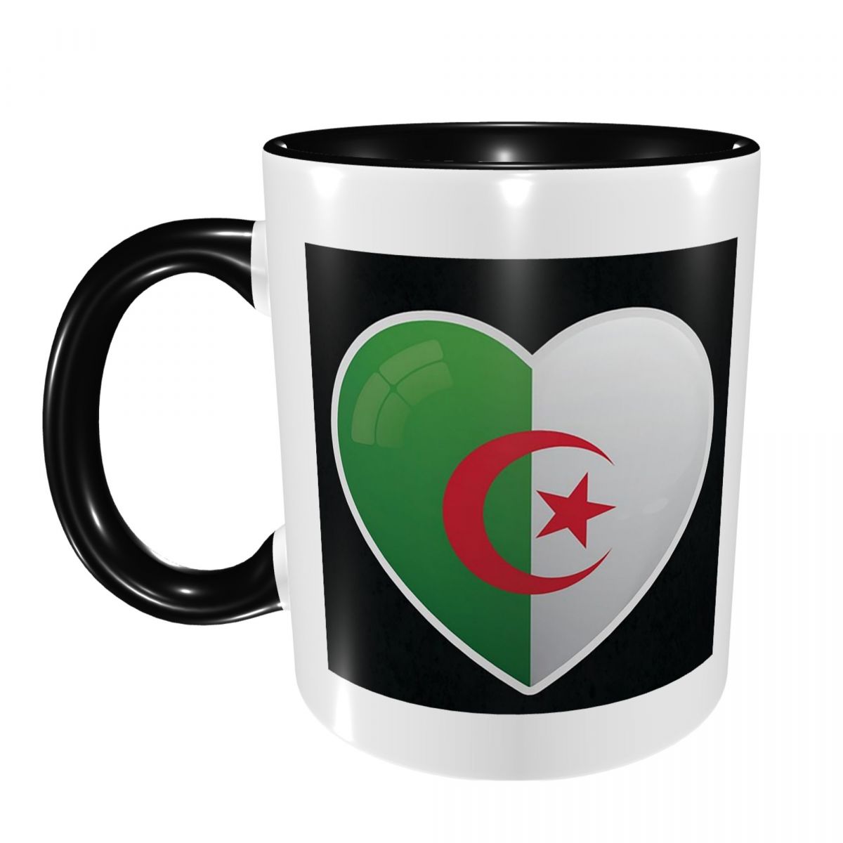 Mug Ikon Cinta Bendera Aljazai - Coffee Tea Icon ulasan dan harga