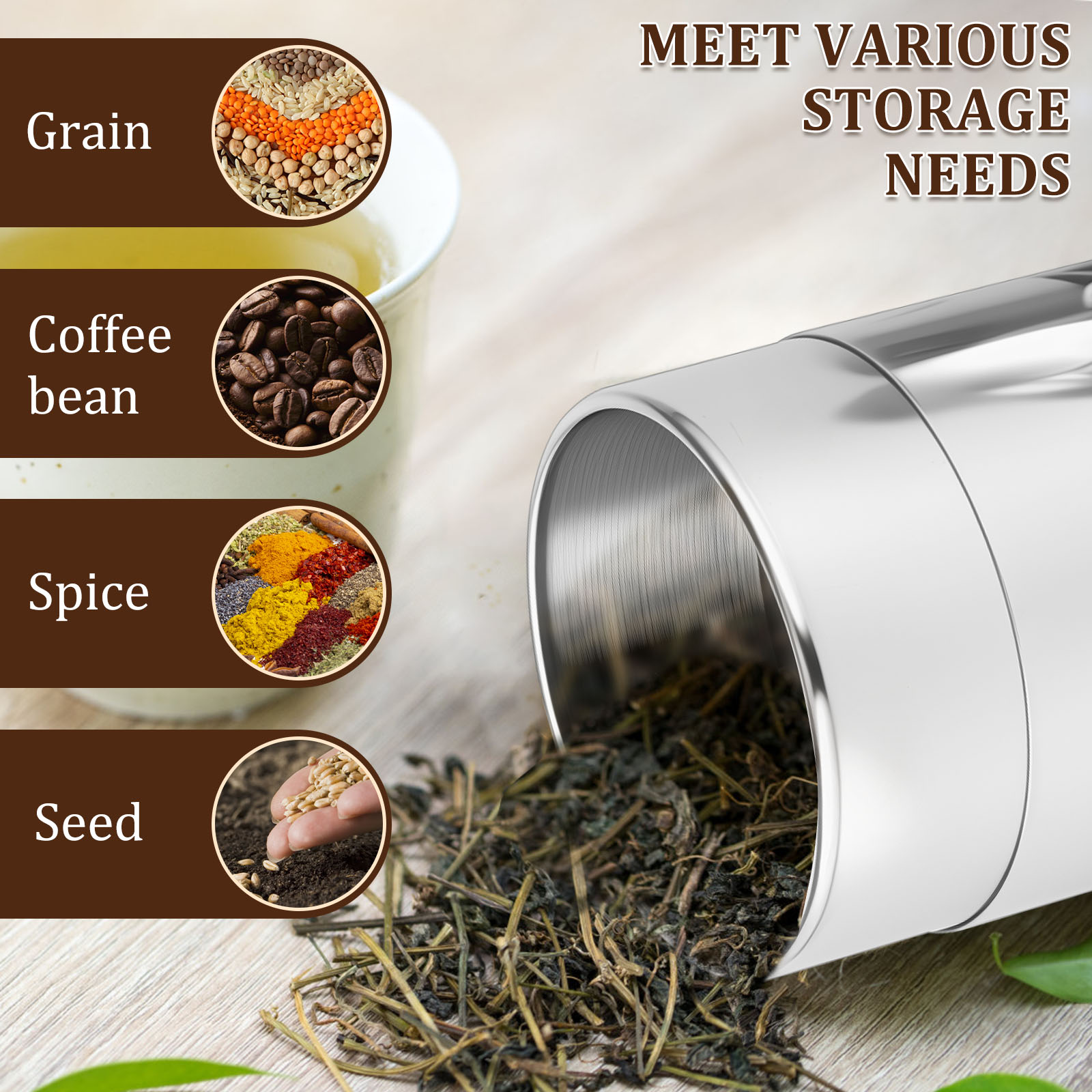 Kaleng Kaleng Daun Teh Baja Ta - Coffee Tea And Leaf ulasan dan harga
