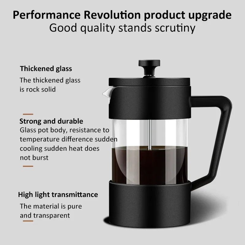 350/600/1000ML French Press Co - French Press Glass ulasan dan harga