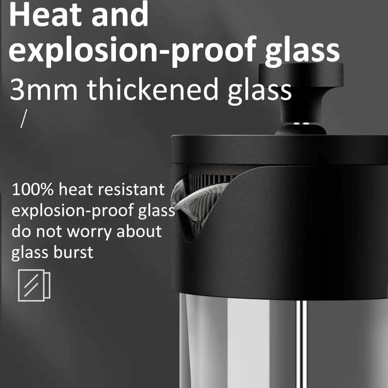 350/600/1000ML French Press Co - French Press Glass ulasan dan harga