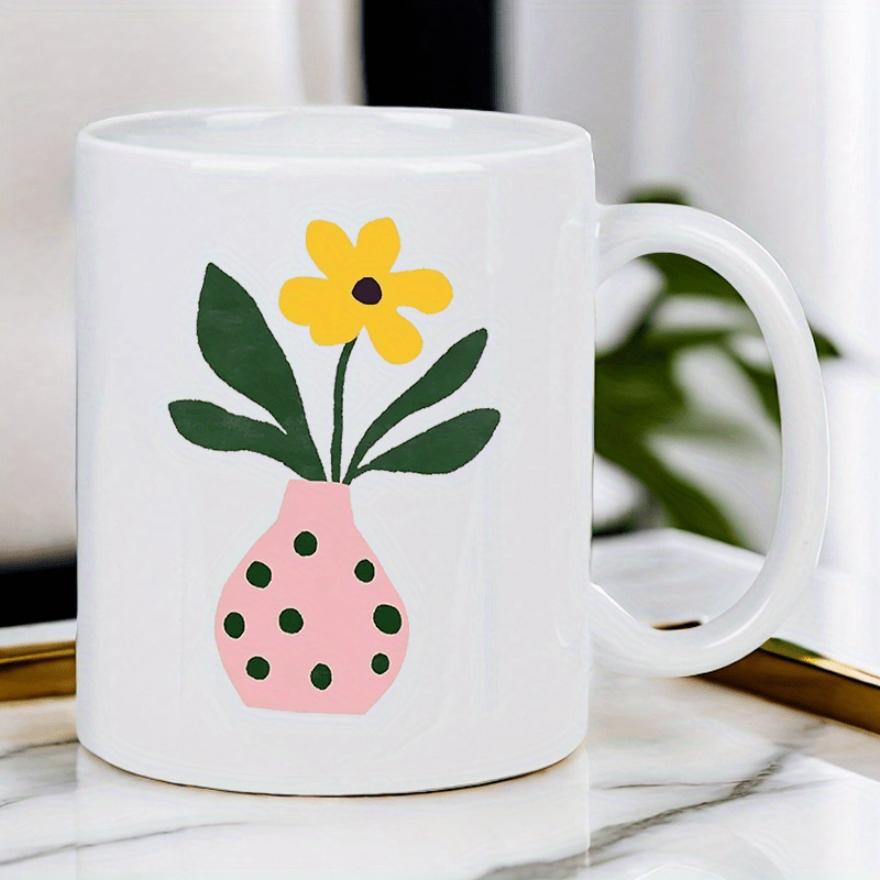 Mug Keramik dengan Desain Vas  - Morning Tea Coffee ulasan dan harga