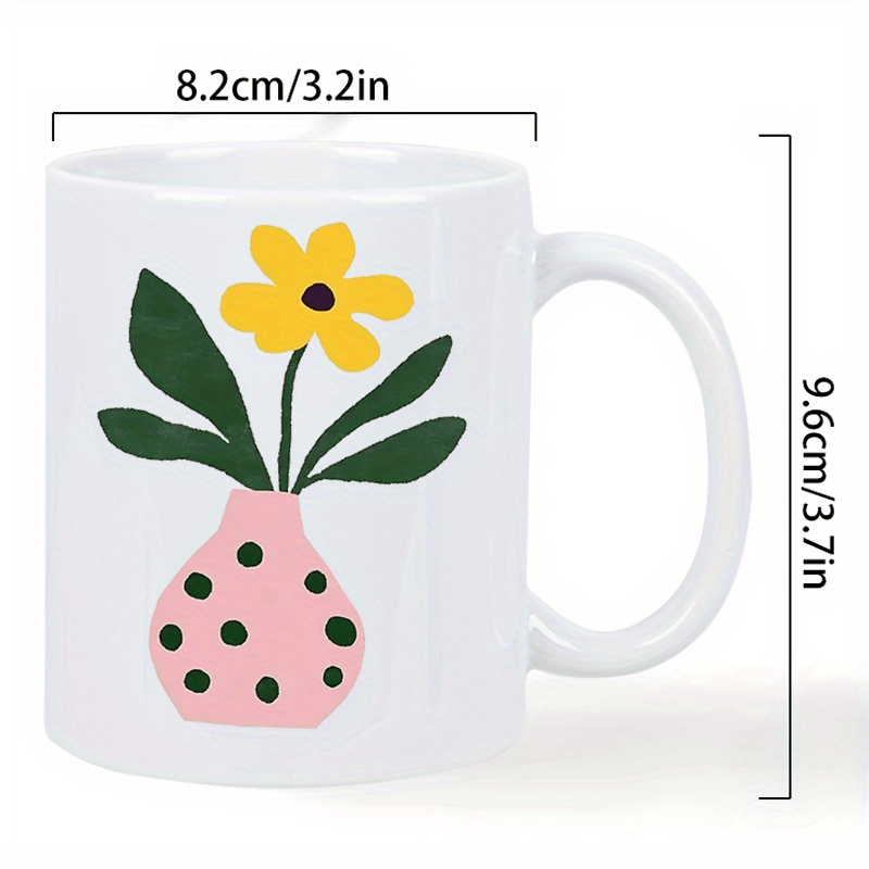 Mug Keramik dengan Desain Vas  - Morning Tea Coffee ulasan dan harga