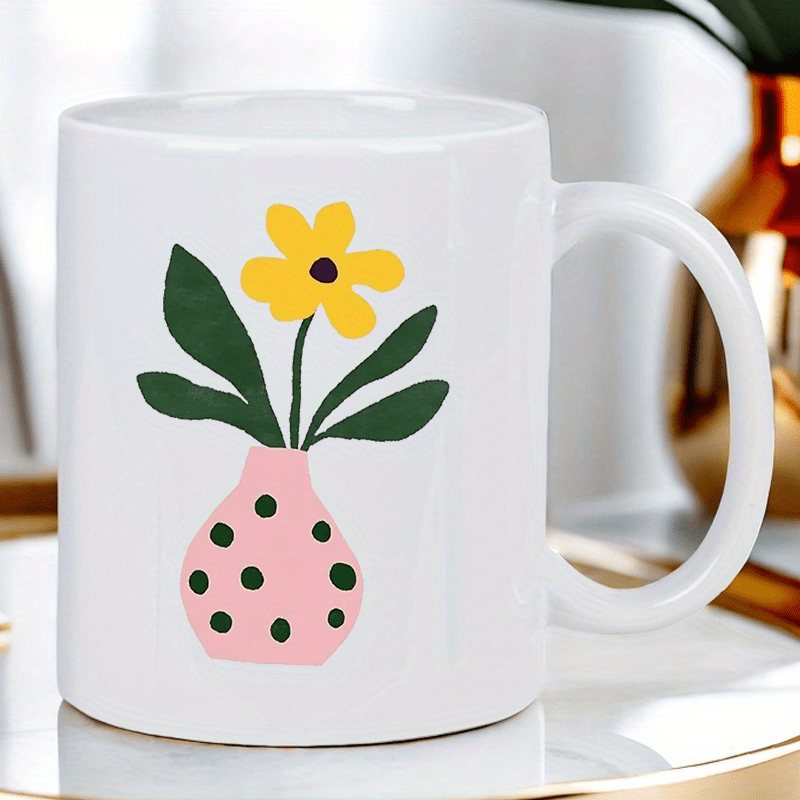 Mug Keramik dengan Desain Vas  - Morning Tea Coffee ulasan dan harga